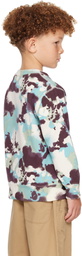 BAPE Kids Blue Map Camo Crewneck Sweatshirt
