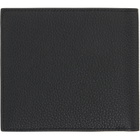 Thom Browne Black Soft Pebble Grain Leather Billfold Wallet