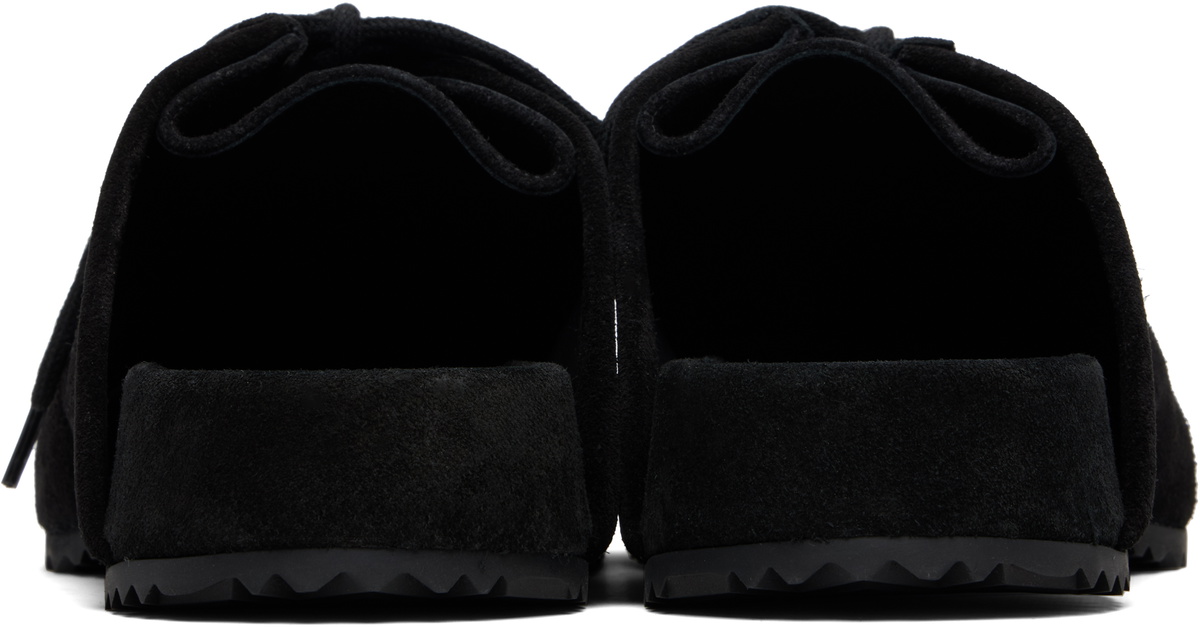 Dries Van Noten Black Suede Clogs