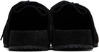 Dries Van Noten Black Suede Clogs