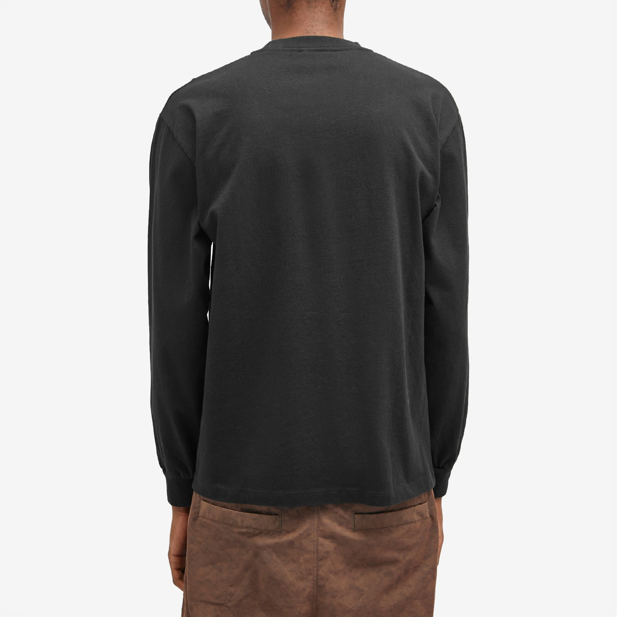 Aries Men's Long Sleeve Temple T-Shirt in Black