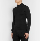 TOM FORD - Slim-Fit Silk Mock-Neck Sweater - Black