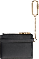 Ferragamo Black Keychain Card Holder