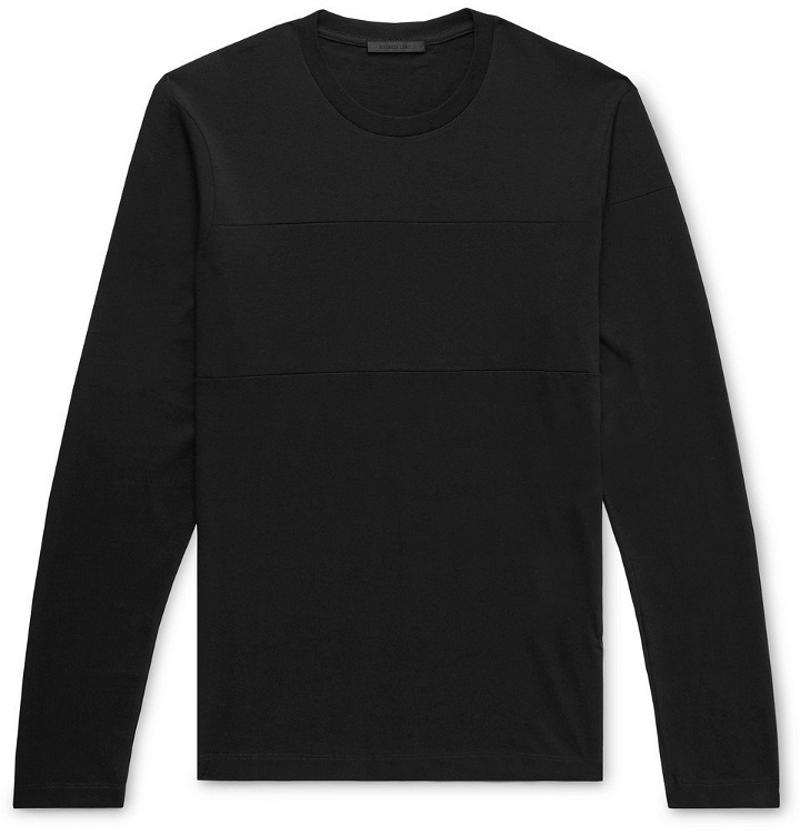 Photo: Helmut Lang - Logo-Print Cotton-Jersey T-Shirt - Men - Black