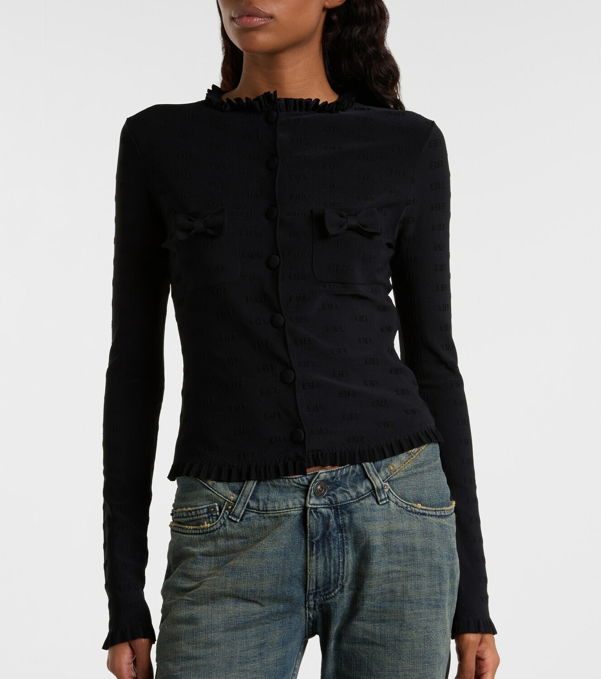 Balenciaga Ruffled cardigan