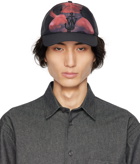 JW Anderson Black Printed Cap