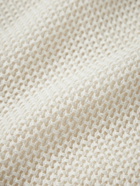 Séfr - Haven Open-Knit Cotton-Blend T-Shirt - Neutrals