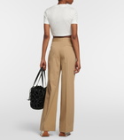 Loewe Anagram cotton and silk gabardine pants