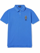 Polo Ralph Lauren - Logo-Embroidered Cotton-Piqué Polo Shirt - Blue