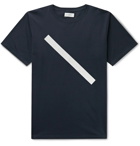 Saturdays NYC - Slash Printed Cotton-Jersey T-Shirt - Blue