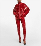LaQuan Smith Sequined bomber jacket