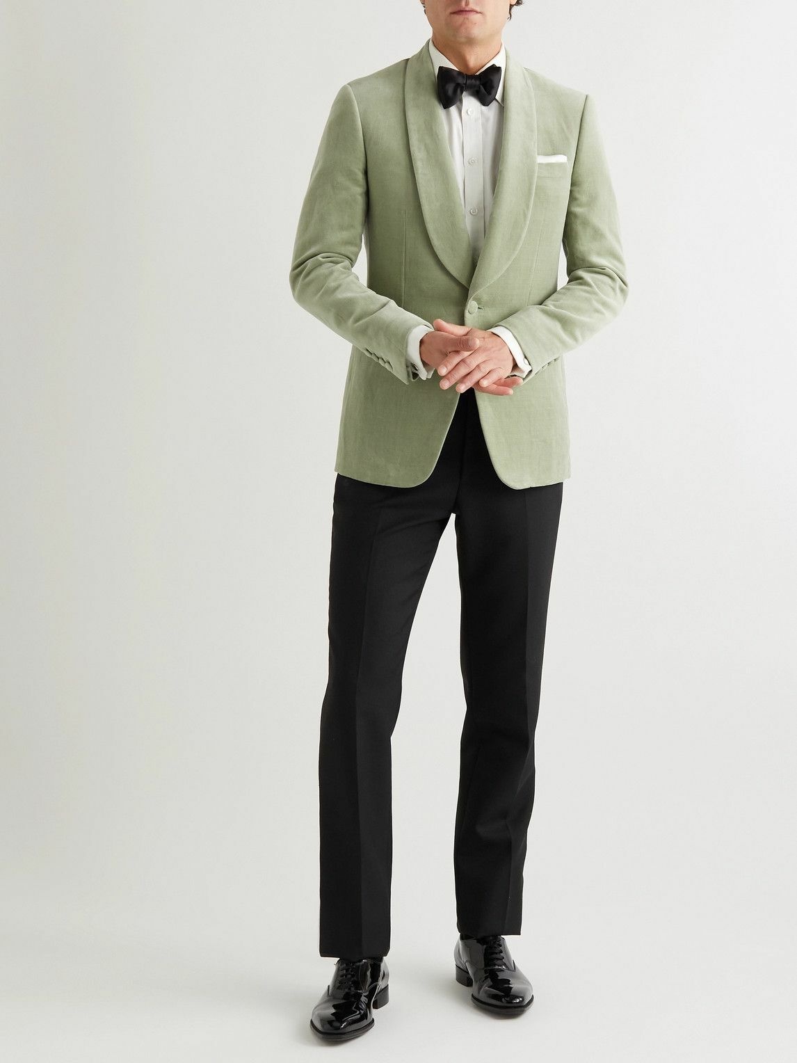 Kingsman - Shawl-Collar Velvet Tuxedo Jacket - Green Kingsman