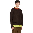 Marni Burgundy Mohair Knit Sweater