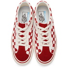 Vans Red and White Checkerboard Bold NI Sneakers