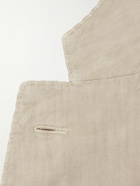 Boglioli - Unstructured Garment-Dyed Linen Suit Jacket - Neutrals