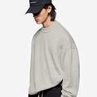 MKI Men's Mohair Blend Knit Crew in Light Grey