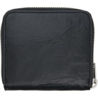 Y-3 Black Crinkle Leather Wallet