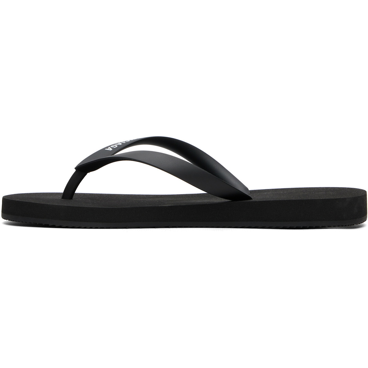 Balenciaga Black Logo Flip-Flops