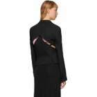 Haider Ackermann Black Cut-Out Tuxedo Jacket
