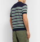 Mr P. - Striped Cotton Sweater - Blue