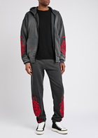 Warren Lotas Serenity Reaper Embroidered Cotton Sweatpants Black