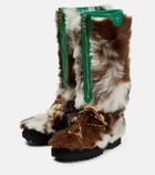 Pucci - Freezy shearling knee-high boots