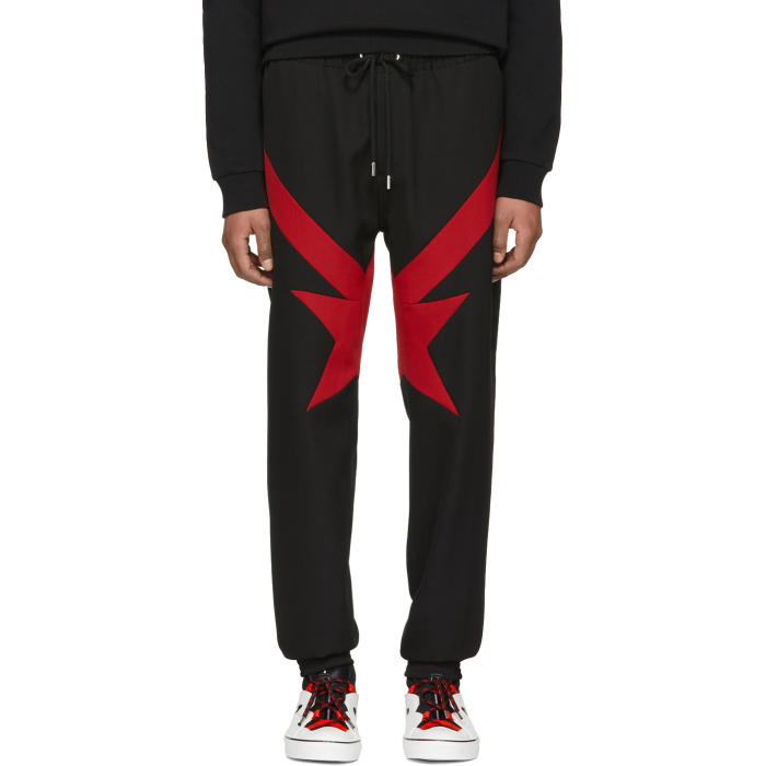 Photo: Givenchy Black and Red Stripes and Stars Trousers