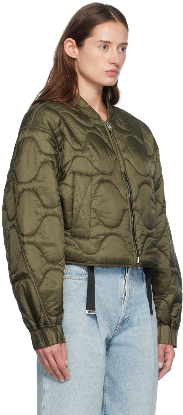 AGOLDE Khaki Iona Bomber Jacket
