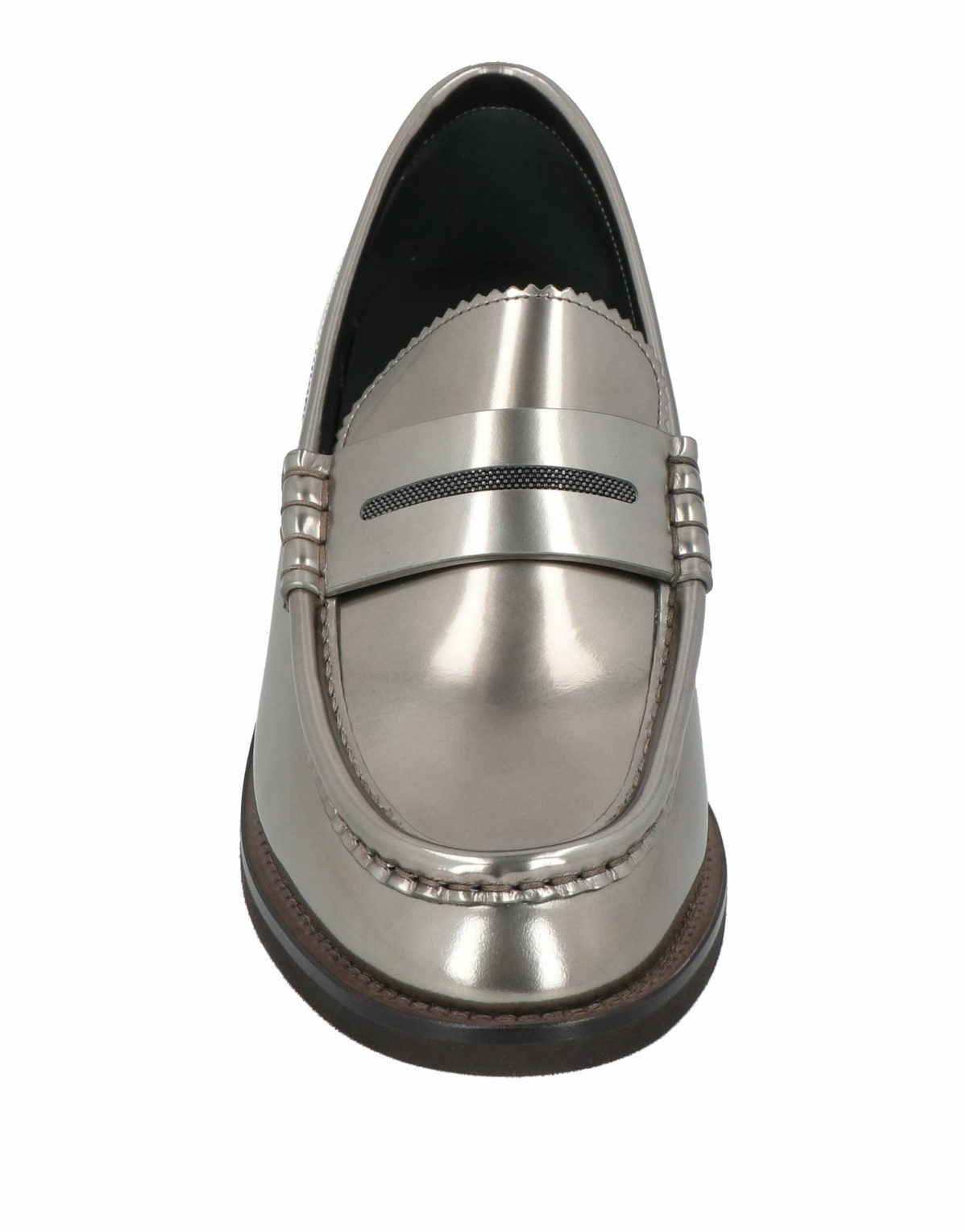 Brunello Cucinelli Womens Loafers in Silver