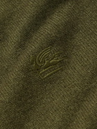 Etro - Logo-Embroidered Wool Rollneck Sweater - Green