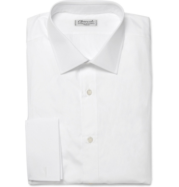 Photo: Charvet - White Double-Cuff Cotton Shirt - White