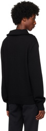 Courrèges Black Trucker Wool Sweater