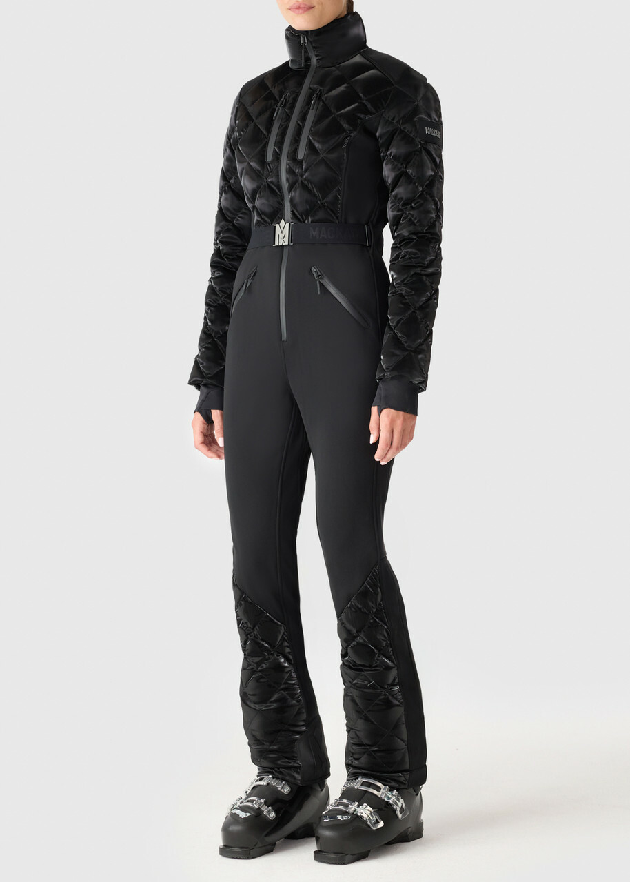 Mackage Inga Quilted Bonded Fleece ski Suit Black