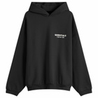 Fear of God ESSENTIALS Men's Core Logo Fleece Hoodie in Black