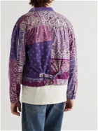 KAPITAL - Reversible Bandana-Print Felted Cotton Jacket - Purple