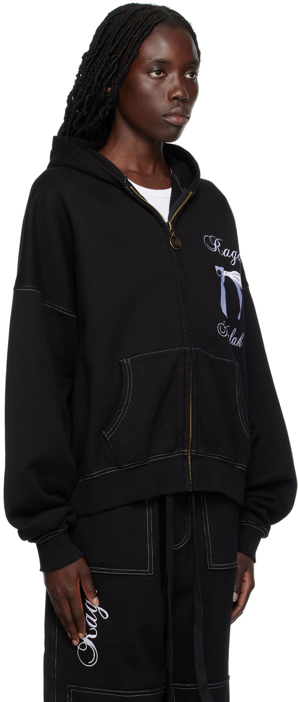 Raga Malak Black Zip Hoodie