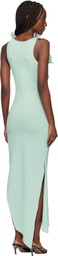 Coperni Green Flower Midi Dress