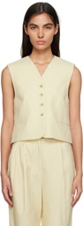 Loulou Studio Beige Arup Vest