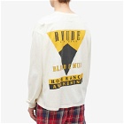 Rhude Men's Long Sleeve Blood And Mud T-Shirt in Vintage White