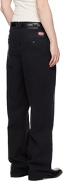 WILLY CHAVARRIA Black Straight Leg 'Good Boy' Jeans