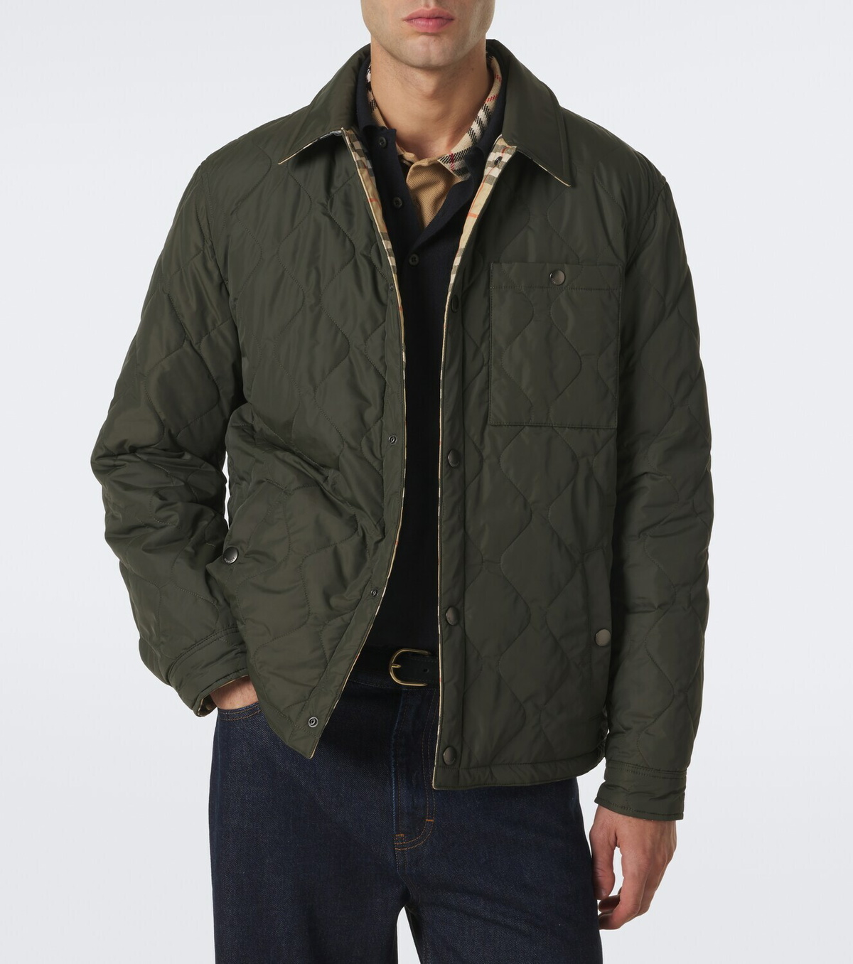 Burberry Brighton Burberry Check reversible overshirt