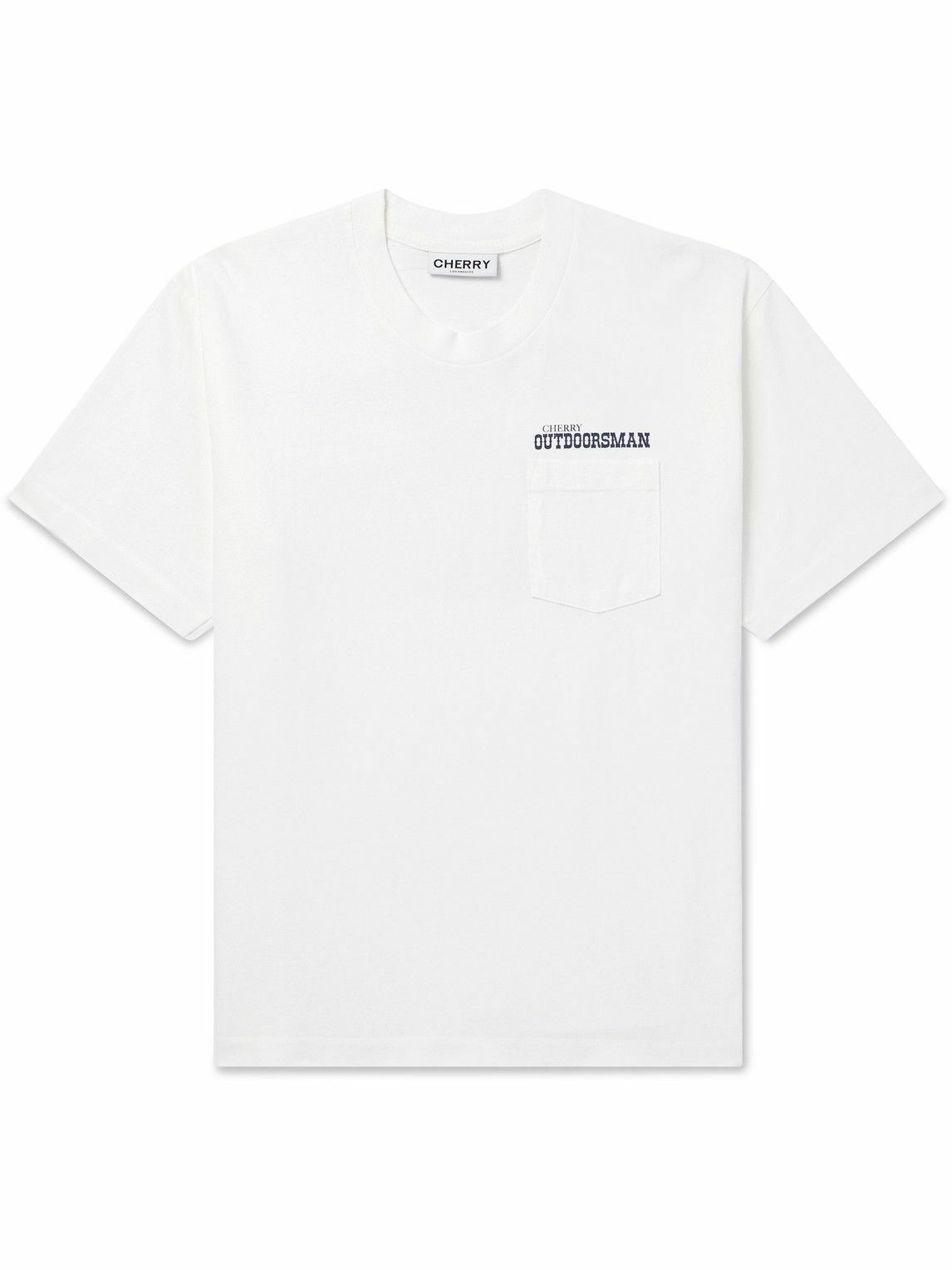 Photo: Cherry Los Angeles - Logo-Print Cotton-Jersey T-Shirt - White