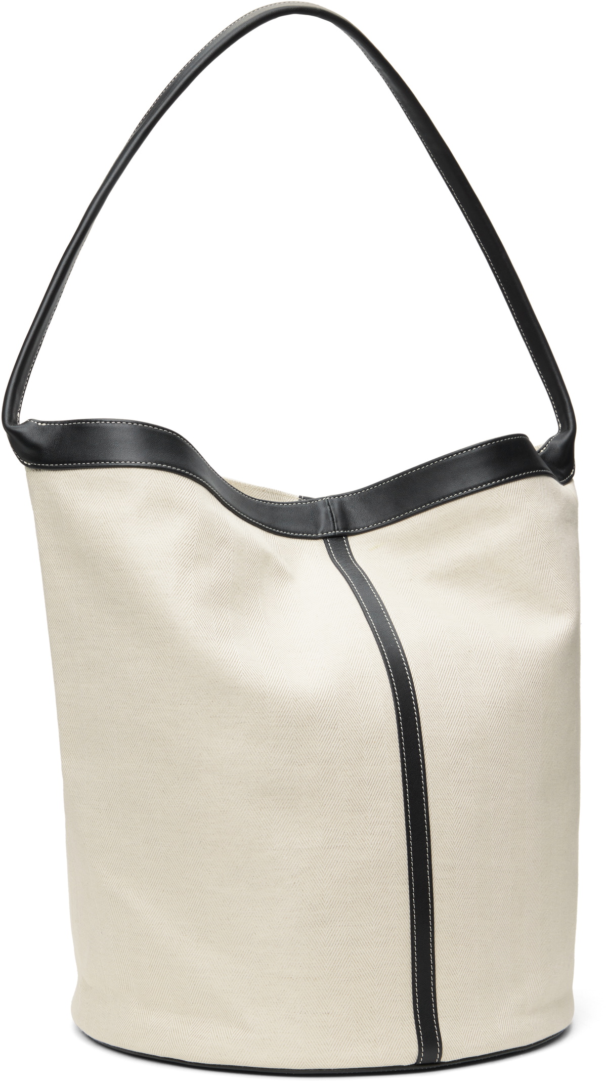 RECTO Off-White Canvas Large Bucket Bag