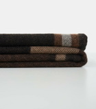 Gucci Jacquard wool and cashmere blanket