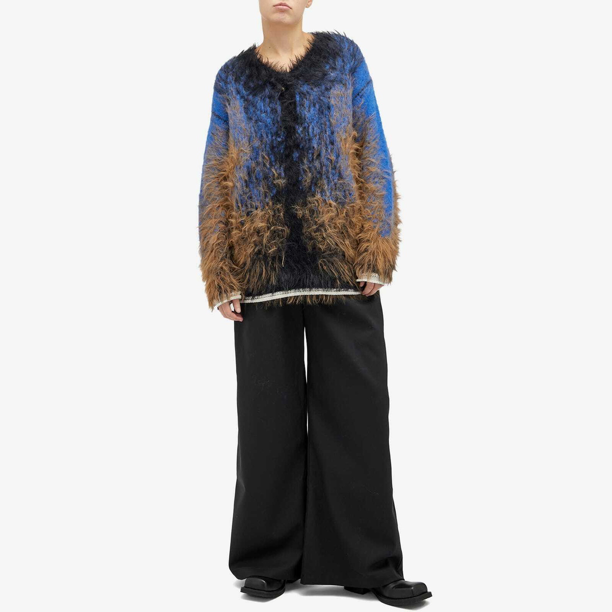 Y/Project Women's Hairy Gradient Sweater in Multi