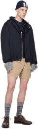 Thom Browne Navy Hooded Jacket