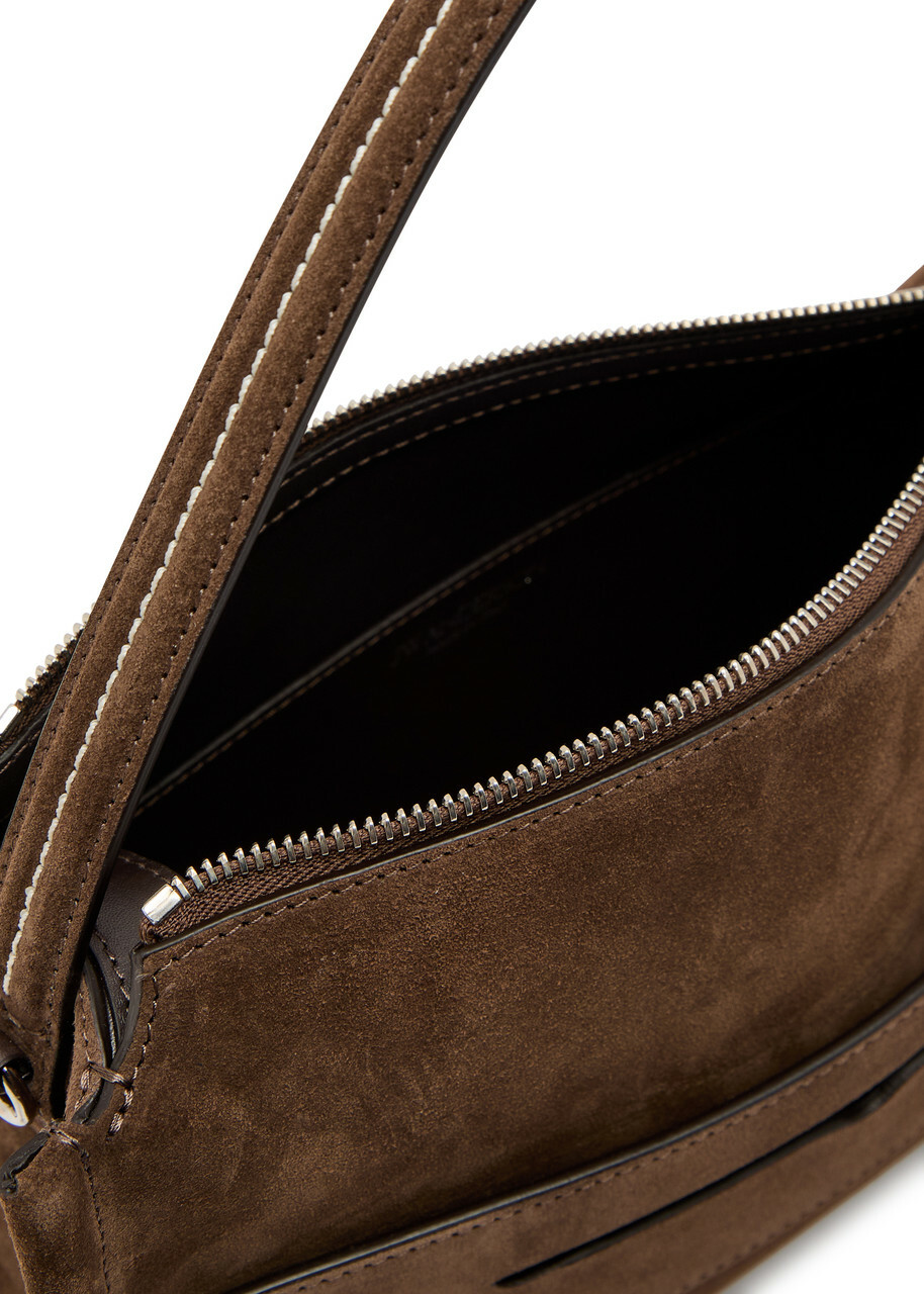JW Anderson Loafer Suede Shoulder bag - Brown - One Size