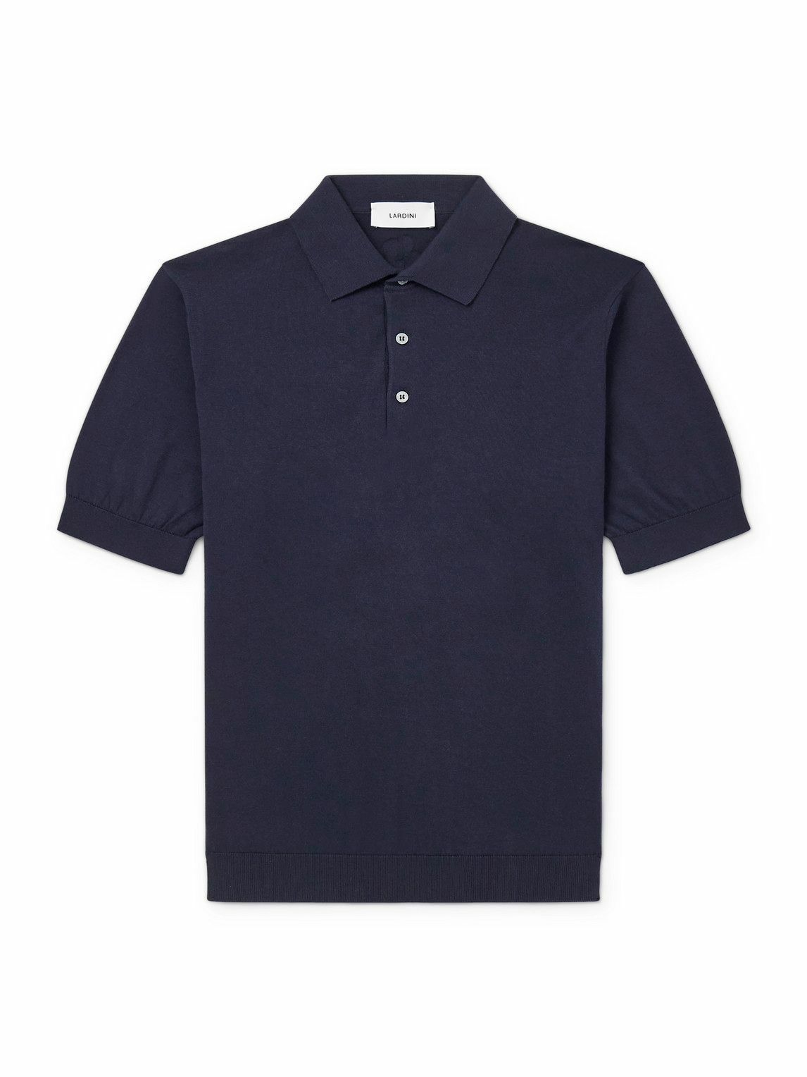 Lardini - Cotton Polo Shirt - Blue
