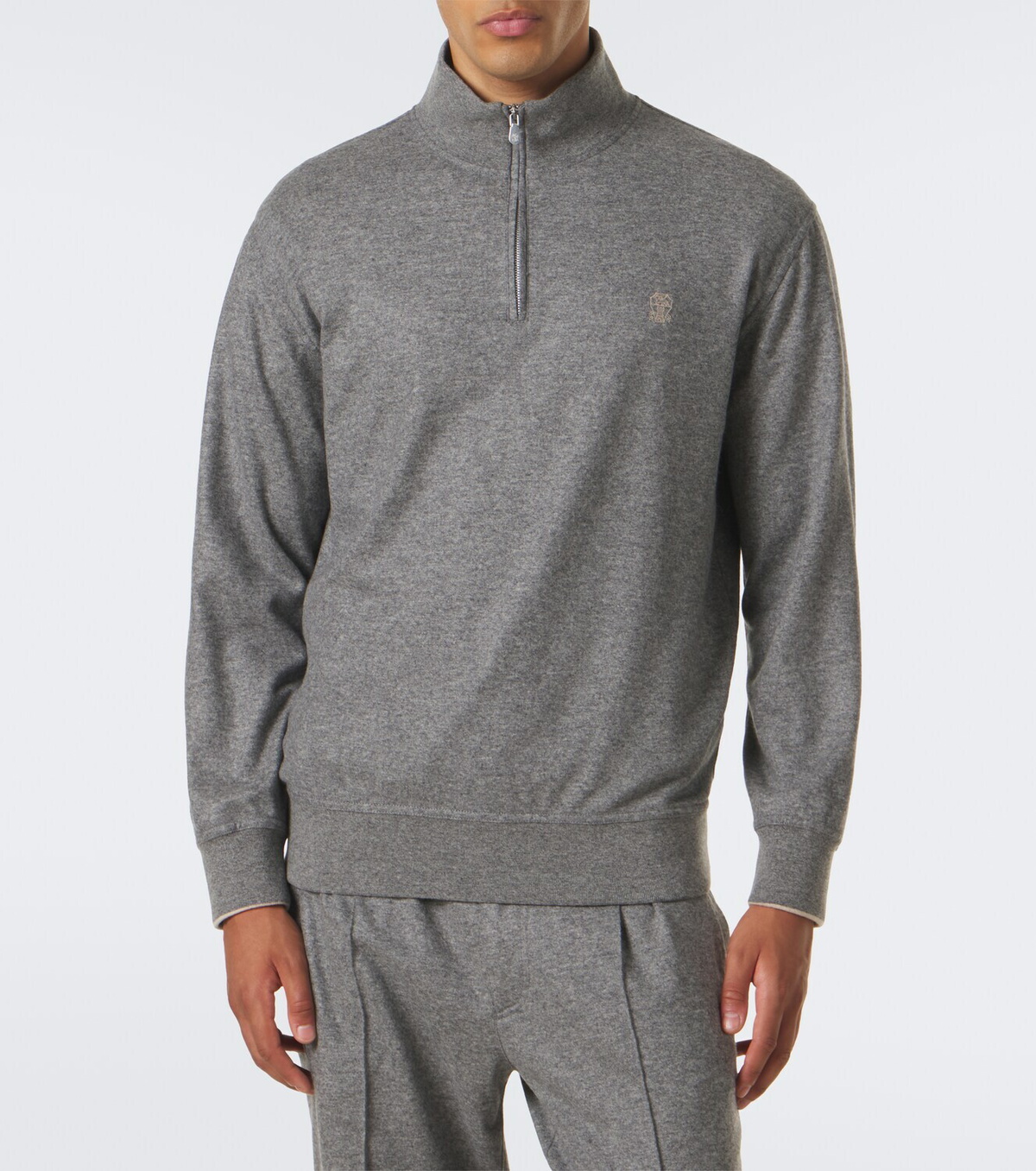 Brunello Cucinelli Cashmere half-zip sweater