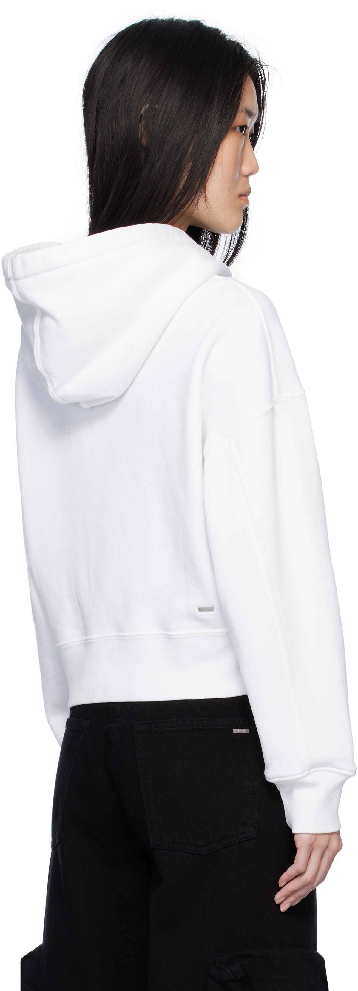 AMIRI White 'AMIRI' Core Logo Hoodie